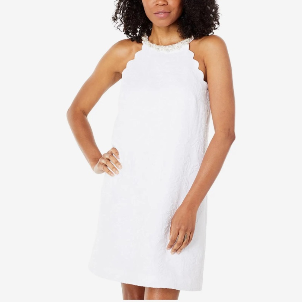 NEVER WORN Lily Pulitzer White Pearl Shift Dress